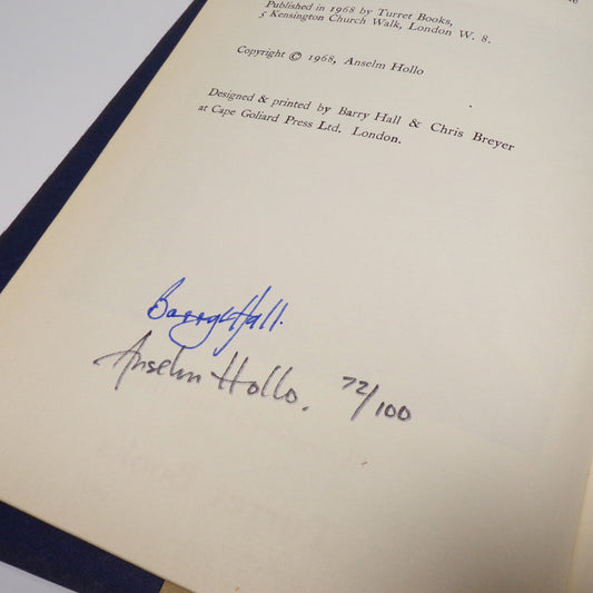 Anselm Hollo - The Man in the Treetop Hat - Signed Limited First Edition
