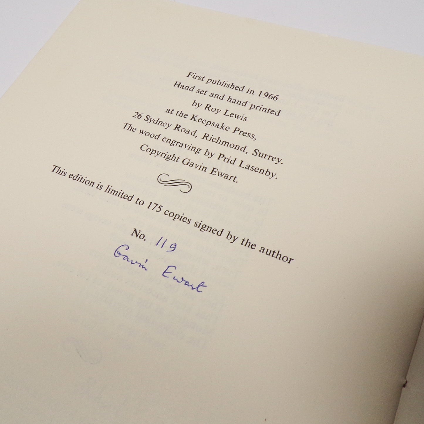 Gavin Ewart - Two Children - Signed Limited First Edition