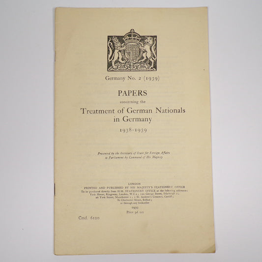 Various - Treatment of German Nationals in Germany - First Edition