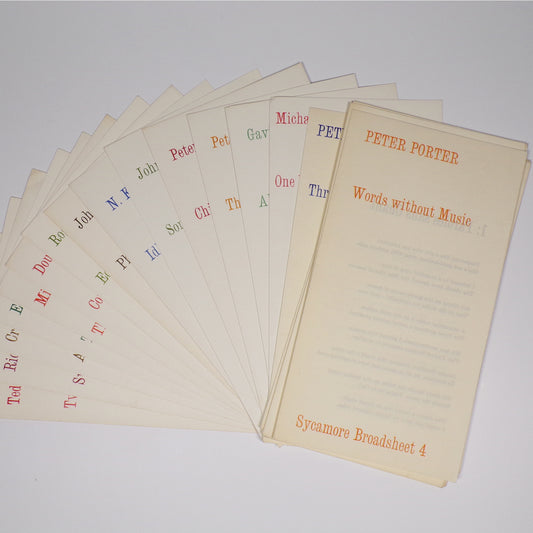Various - Run of Sycamore Broadsheets - First Editions