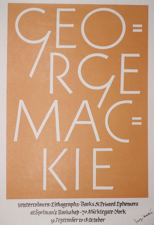 George Mackie - Signed Poster