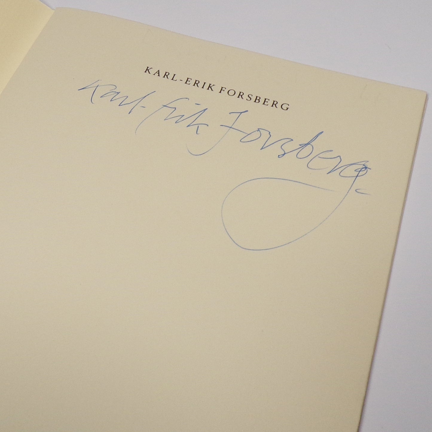 Karl-Erik Forsberg - Typographer, Type Designer and Calligrapher - Signed First Edition