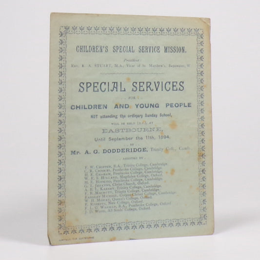 A. G. Dodderidge - Children's Special Service Mission - First Edition