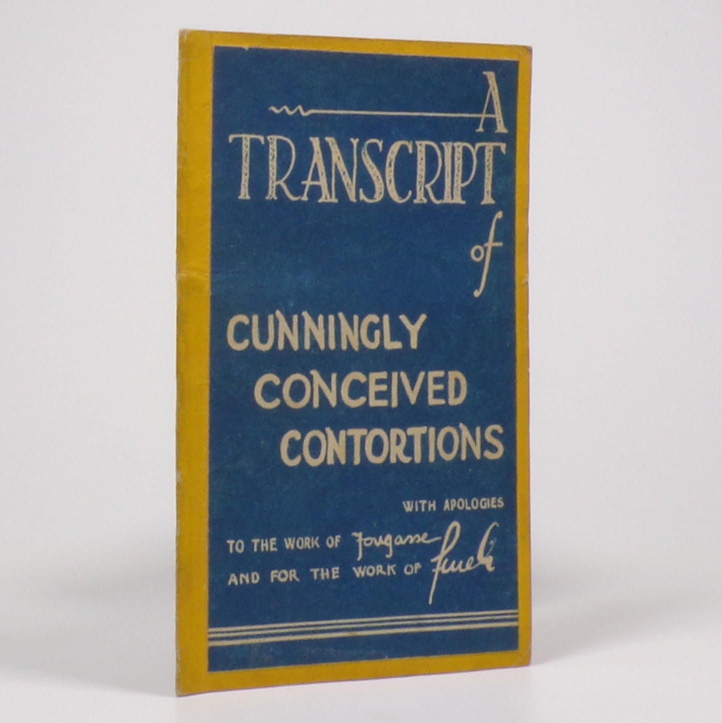 Anonymous - A Transcript of Cunningly Conceived Contortions