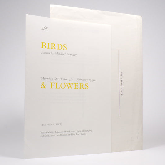 Michael Longley - Birds & Flowers - Limited First Edition