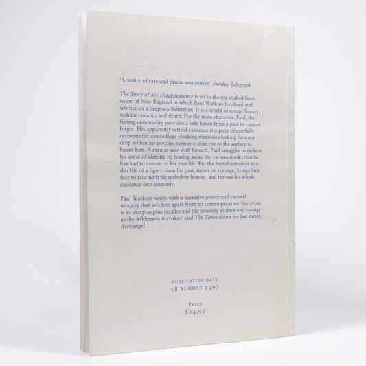 Paul Watkins - The Story of My Disappearance - Uncorrected Proof Copy