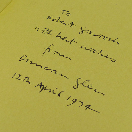 Duncan Glen - A Cled Score - Inscribed First Edition