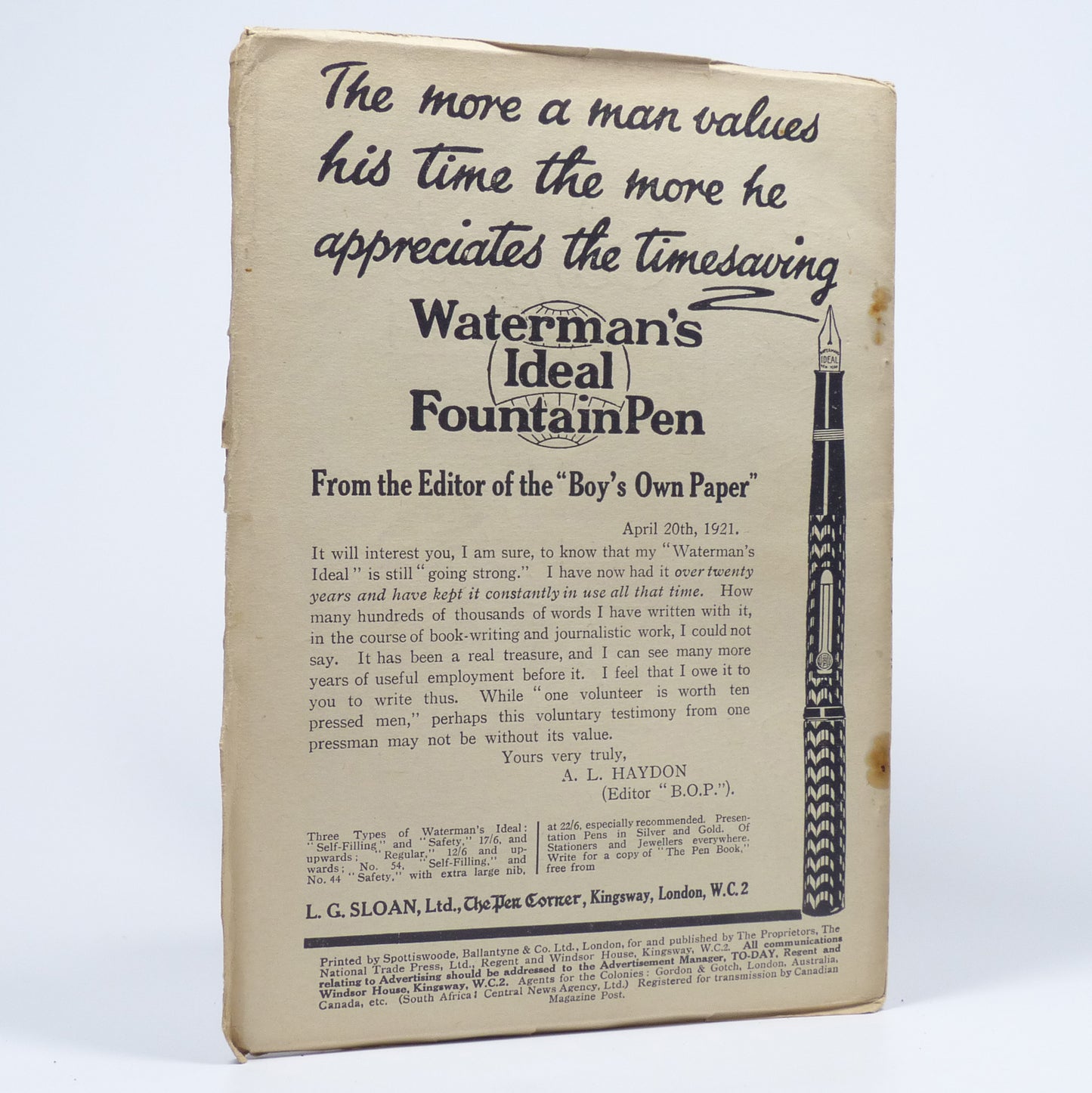 Various - To-Day - First Edition