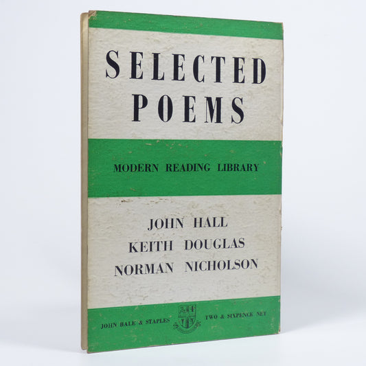 John Hall, Keith Douglas & Norman Nicholson - Selected Poems - First Edition