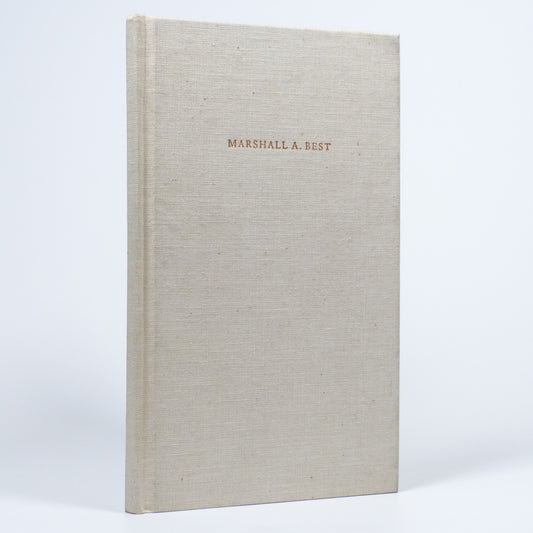 Malcolm Cowley - Marshall A. Best 1901-1982 - First Edition