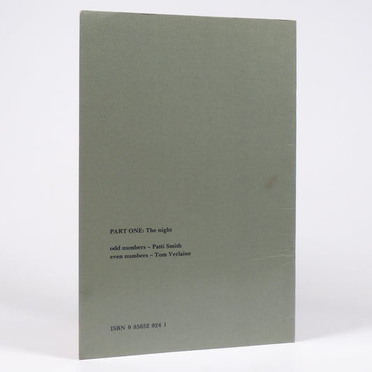 Patti Smith & Tom Verlaine - The Night - First Edition