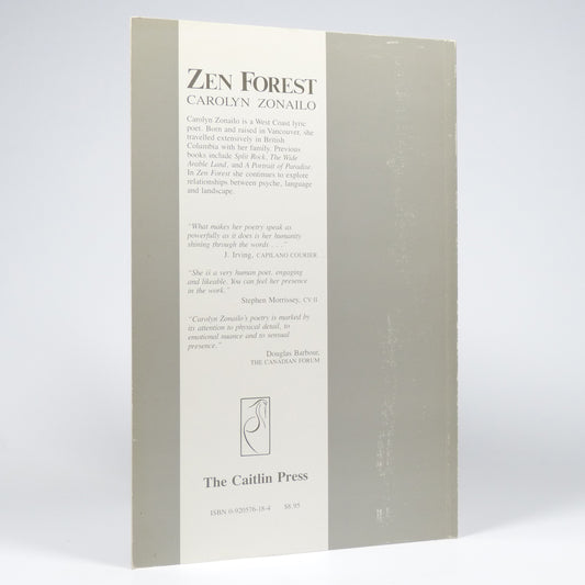 Carolyn Zonailo - Zen Forest - Inscribed First Edition