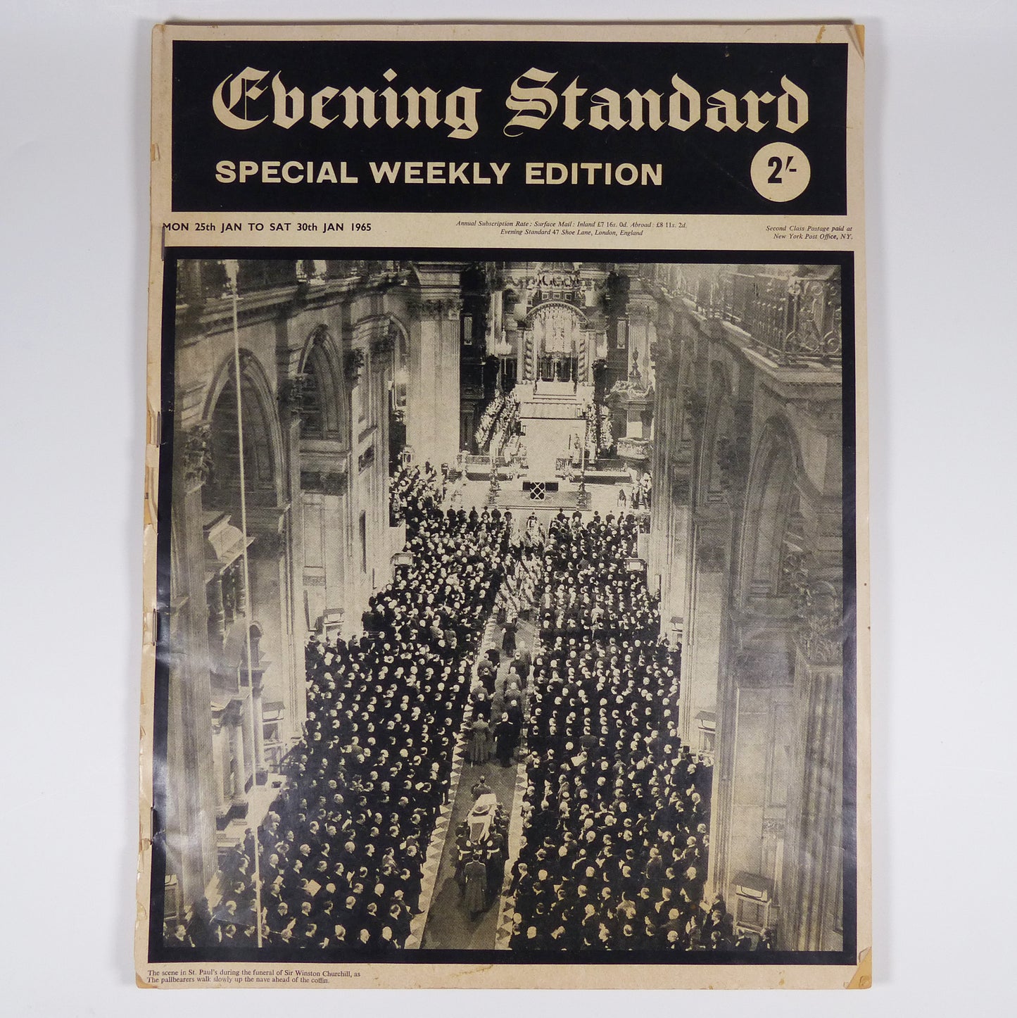 Winston Spencer Churchill's Funeral - Evening Standard Special Weekly Edition