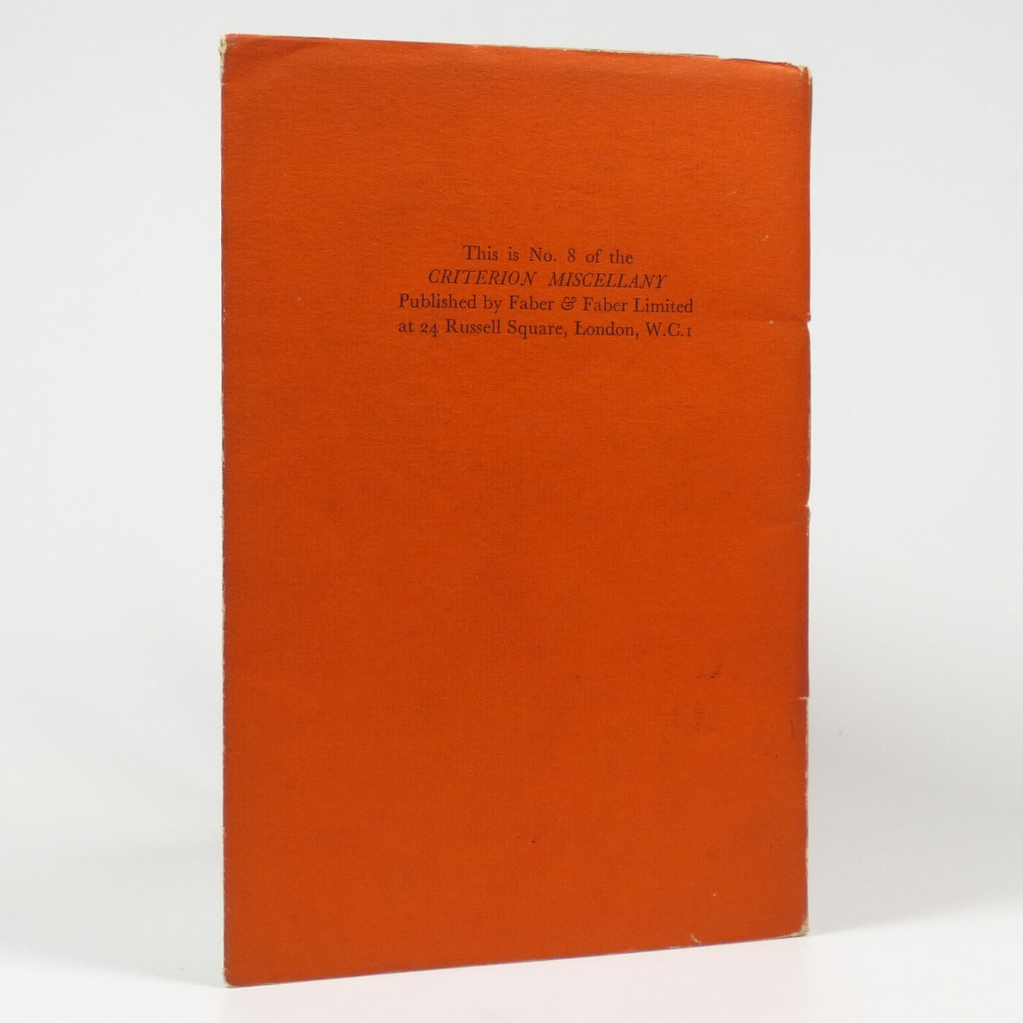 Herbert Read - In Retreat - Signed Copy