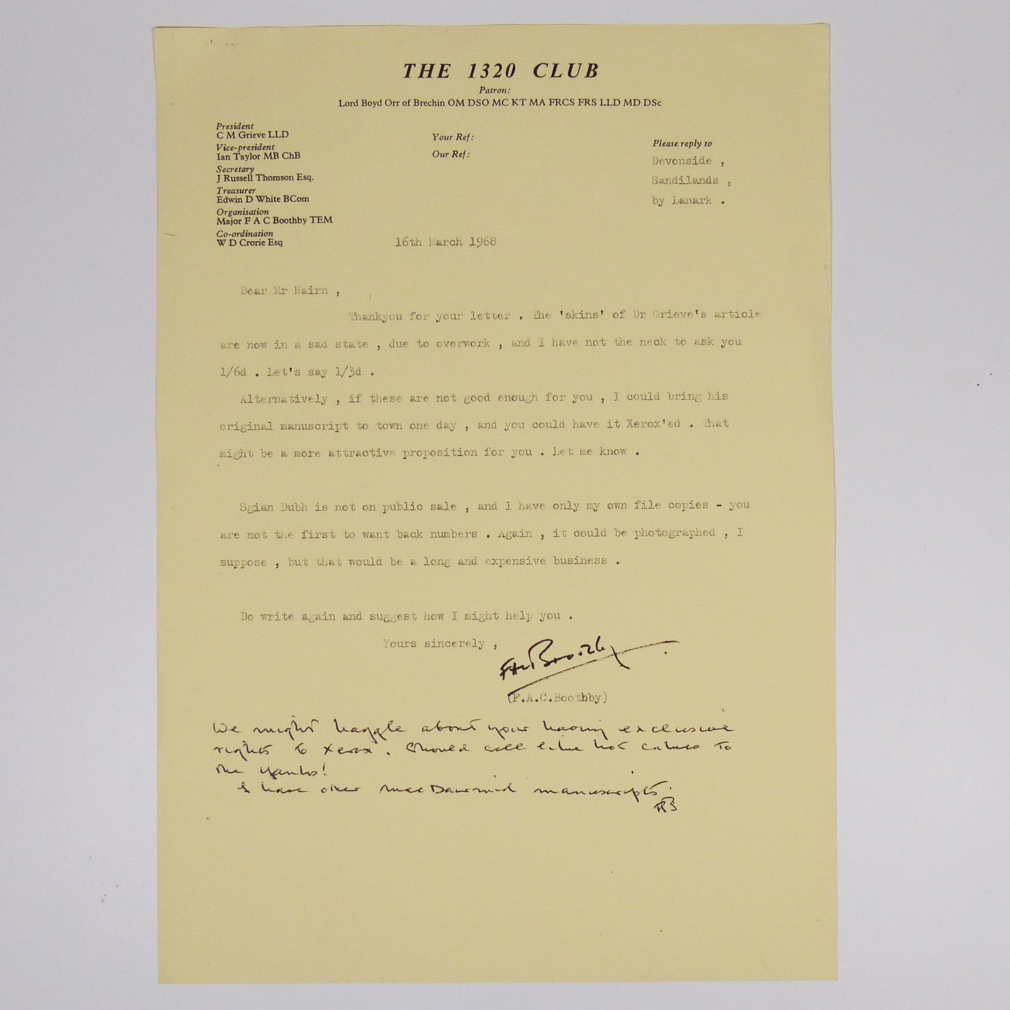 Hugh MacDiarmid - The Close Brethren of the S.N.P. Junta - Original Article