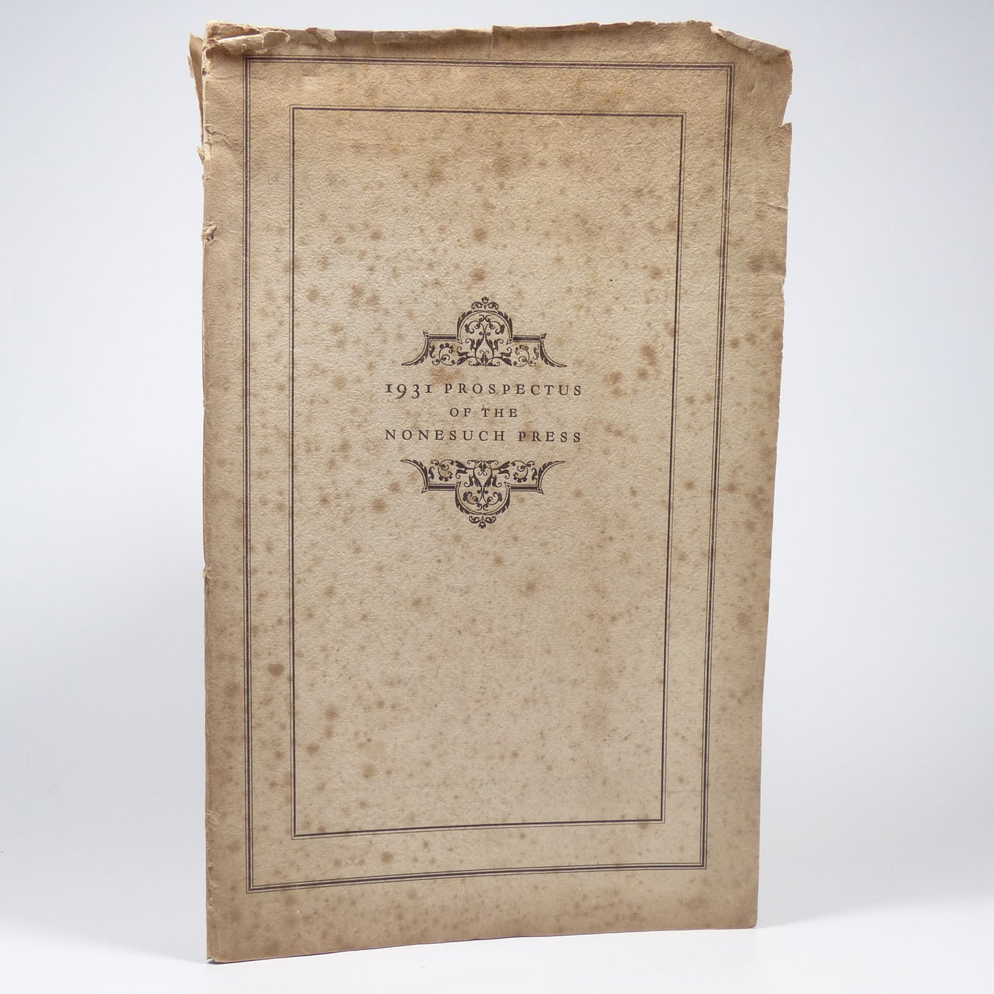 Various - 1931 Prospectus of the Nonesuch Press - First Edition