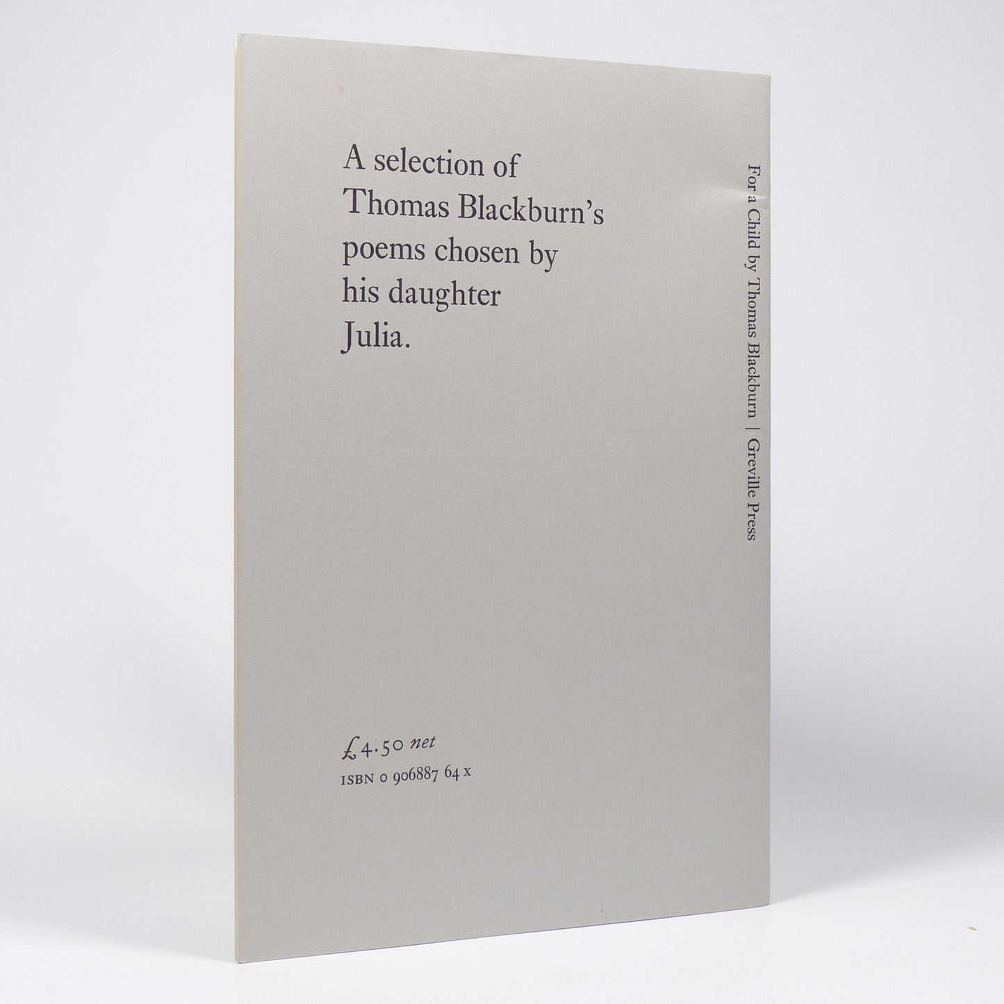Thomas Blackburn - For a Child - Limited First Edition