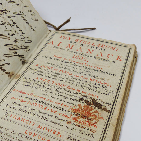 Francis Moore - Vox Stellarum: Or, a Loyal Almanack for the Year of Human Redemption 1805