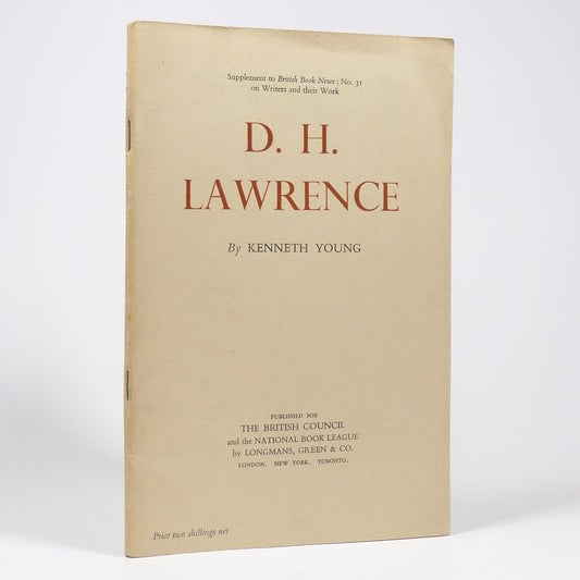 Kenneth Young - D. H. Lawrence - First Edition