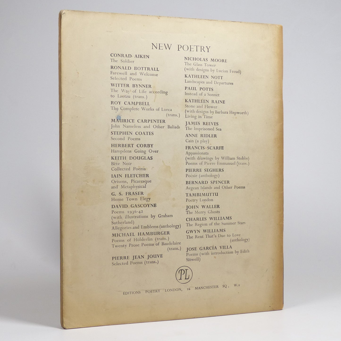 Various - Poetry London - First Edition