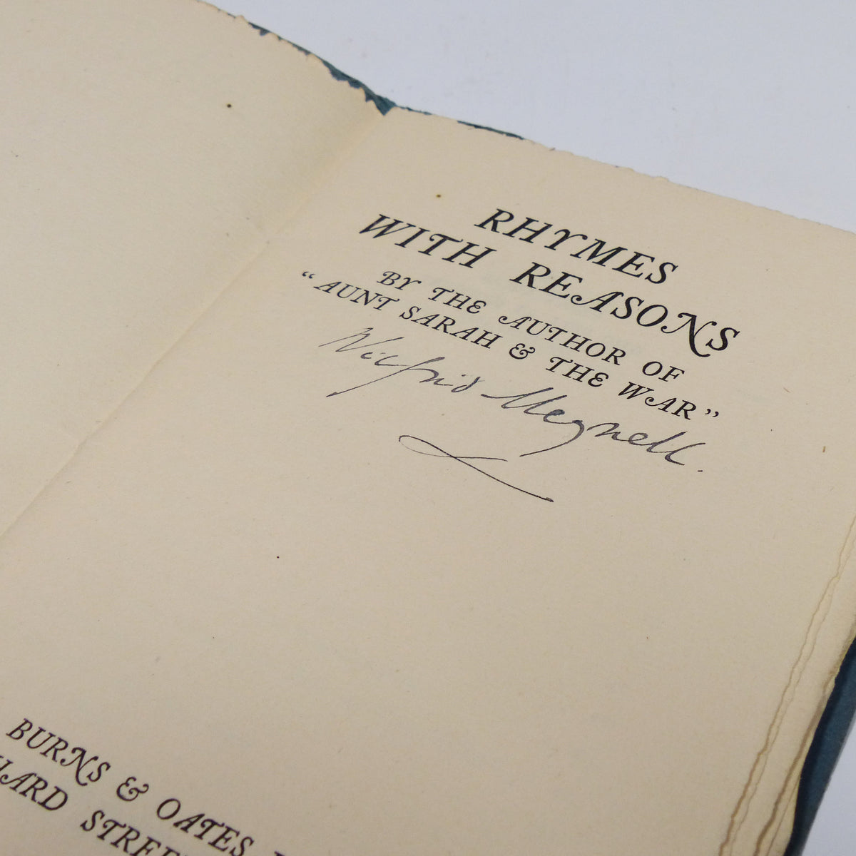 Anonymous - Rhymes with Reasons - Signed Copy