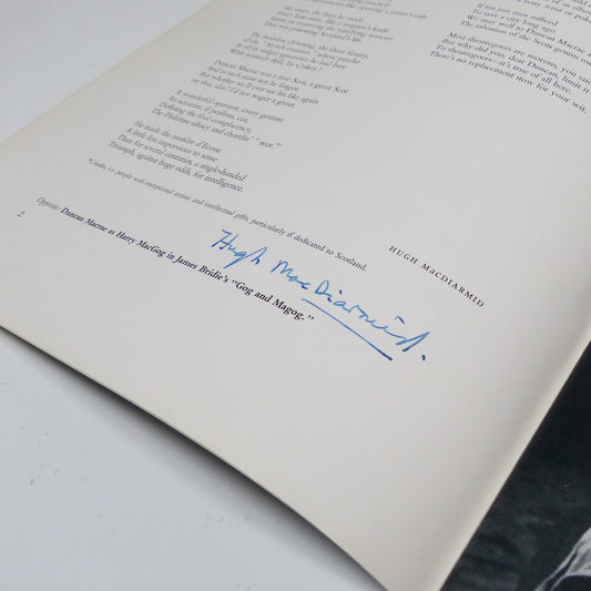 Various - A Tribute to Duncan Macrae - Signed by Hugh MacDiarmid