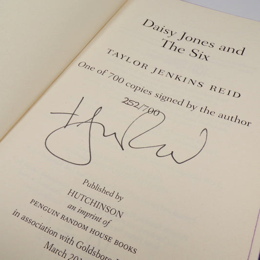 Taylor Jenkins Reid - Daisy Jones & The Six - Signed Limited First Edition