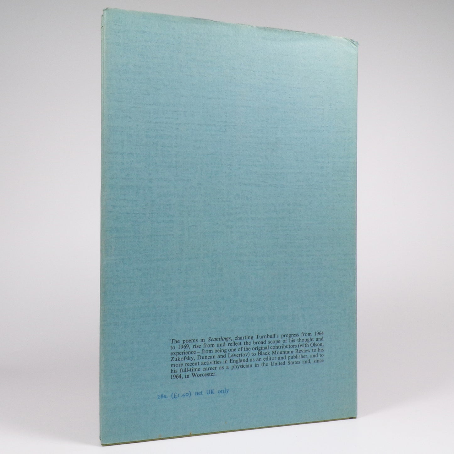 Gael Turnbull - Scantlings - Signed First Edition