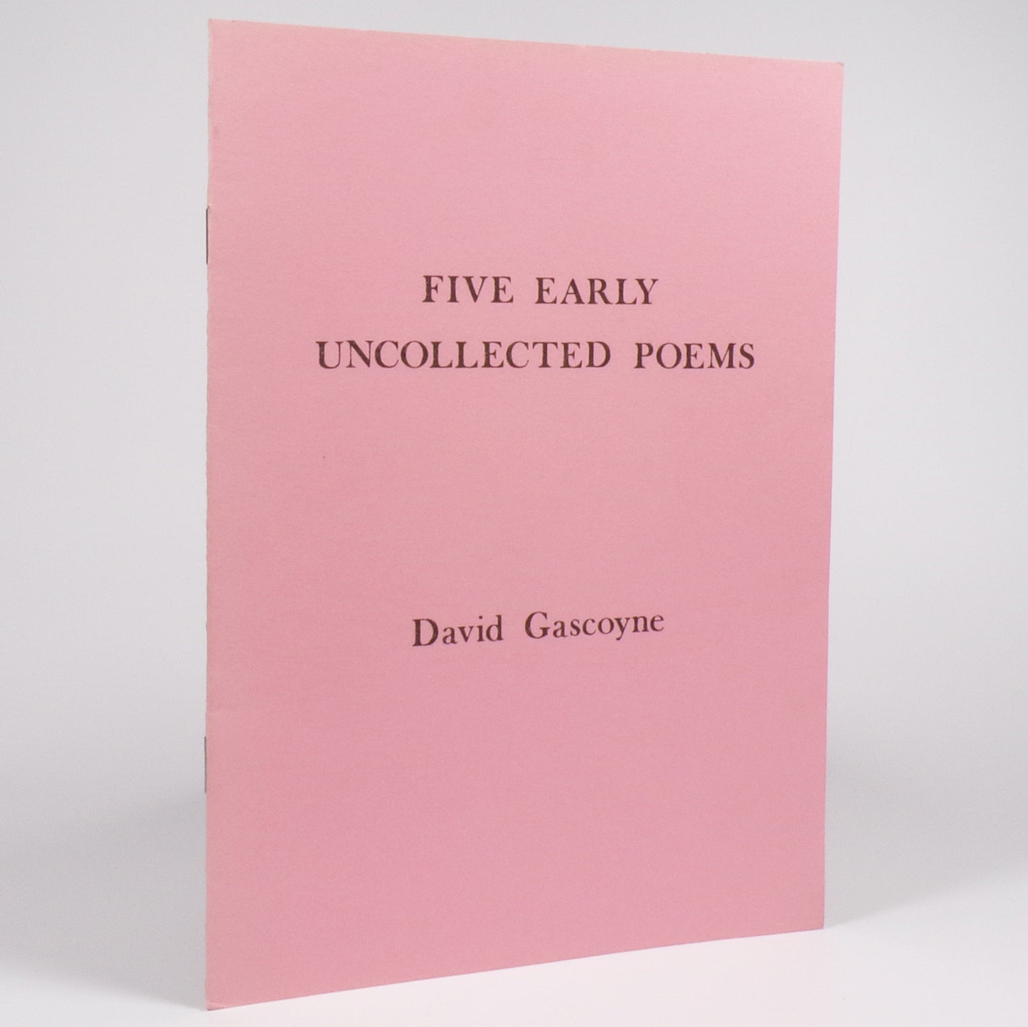David Gascoyne - Five Early Uncollected Poems - Signed Limited First Edition