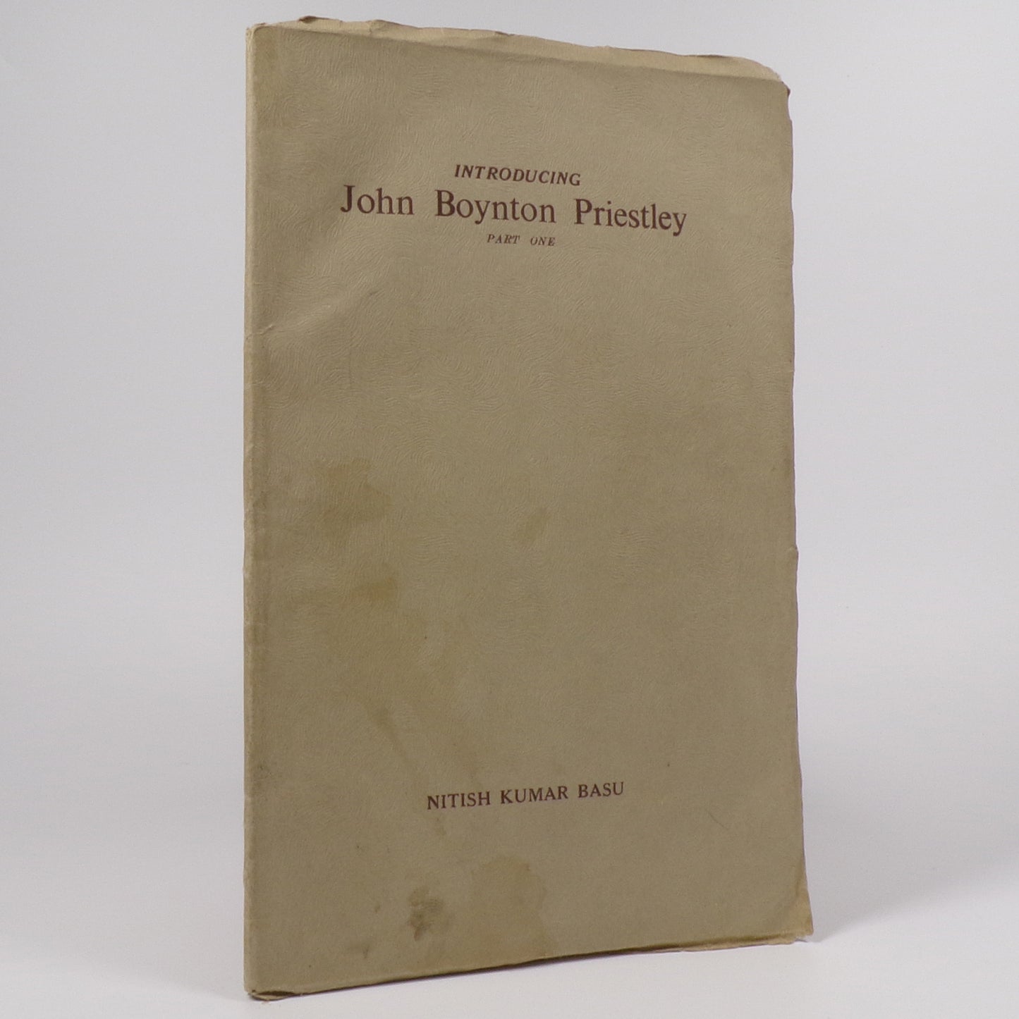 Nitish Kumar Basu - Introducing John Boynton Priestley - First Edition