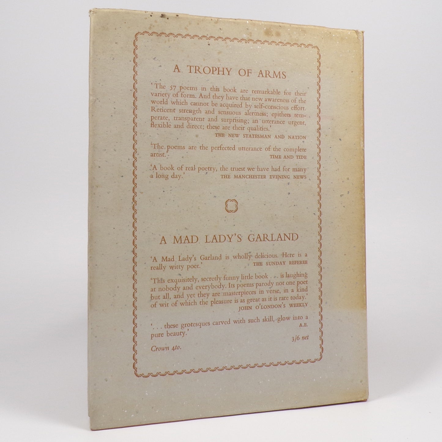 Ruth Pitter - A Trophy of Arms - Signed Copy