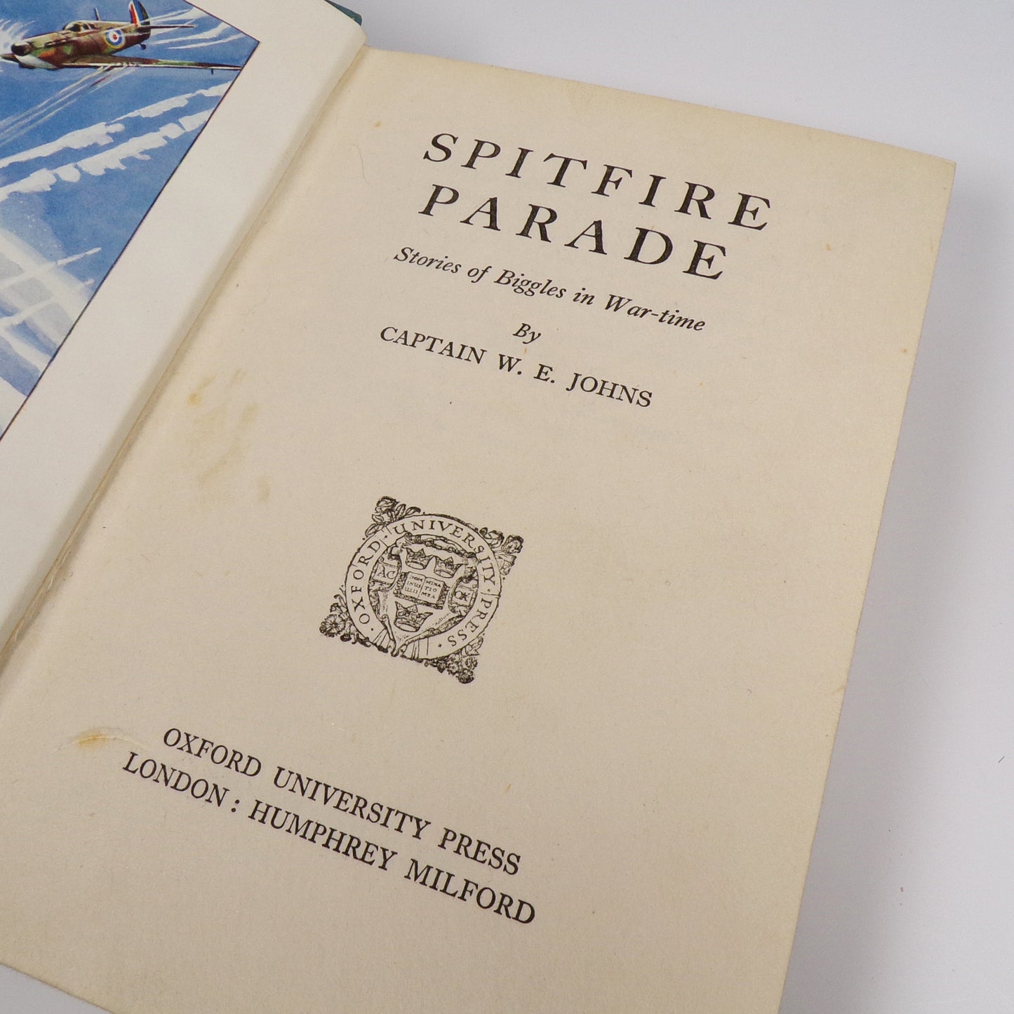 Captain W. E. Johns - Spitfire Parade - First Edition