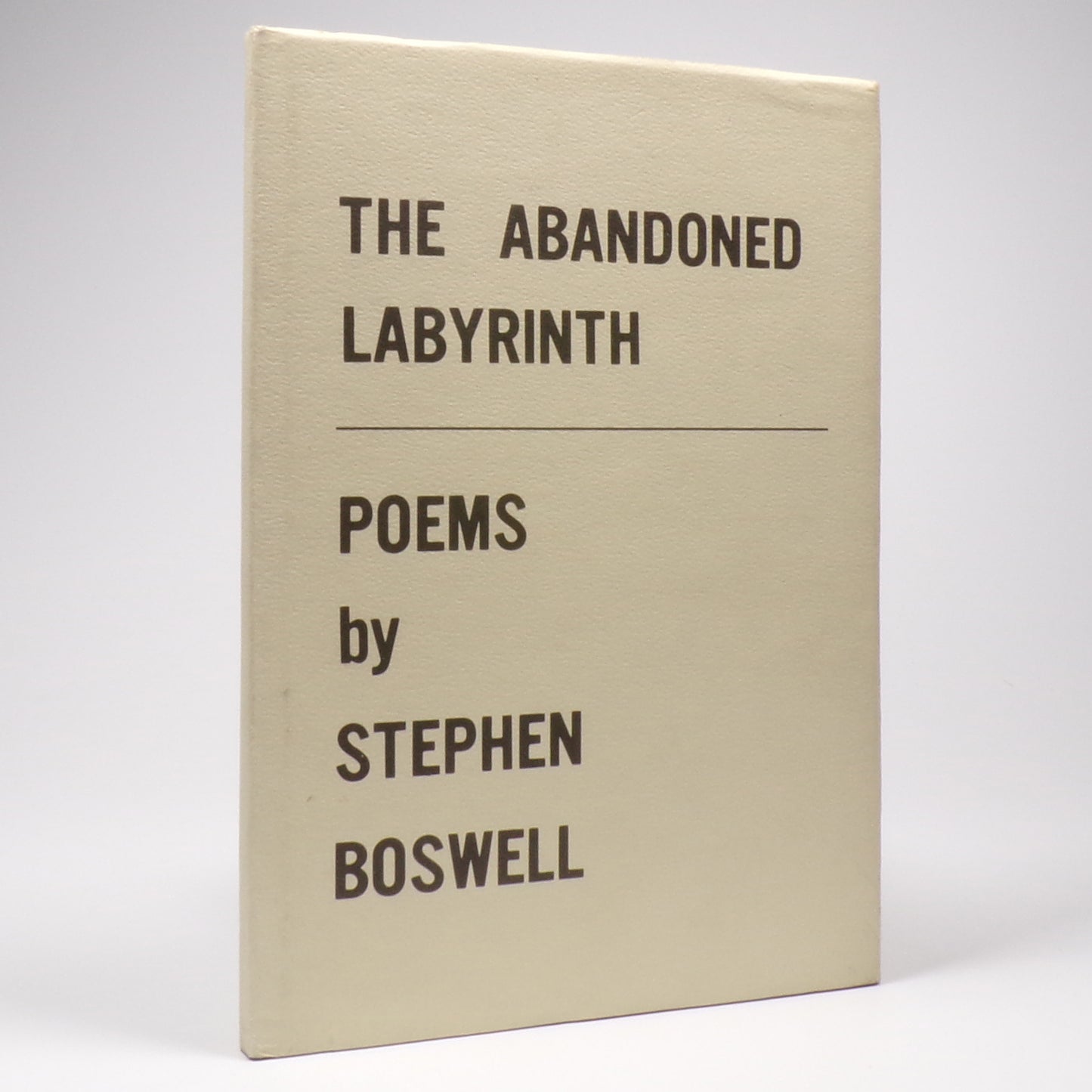 Stephen Boswell - The Abandoned Labyrinth - Limited First Edition