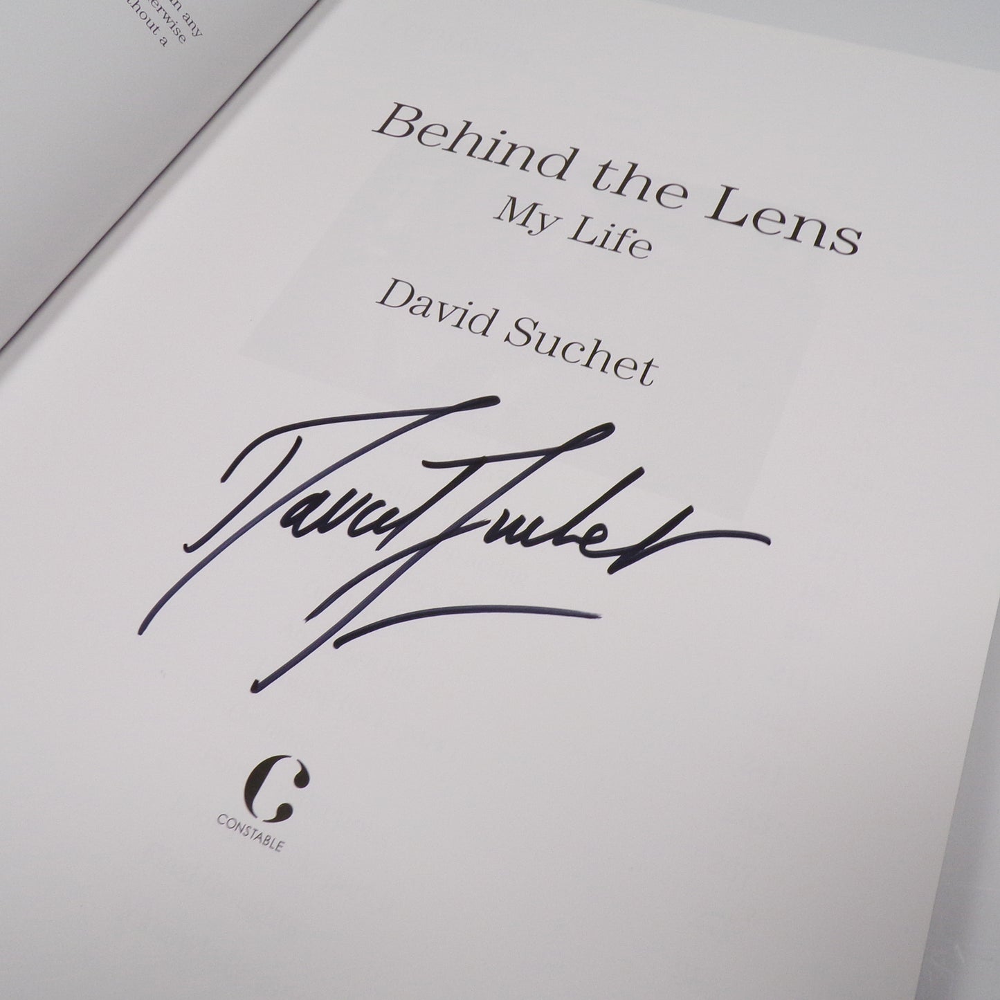 David Suchet - Behind the Lens - Signed First Edition