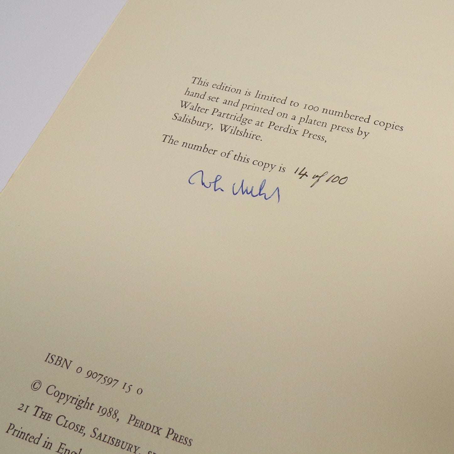 Marià Manent - Eight Catalan Poems - Signed by the Translator