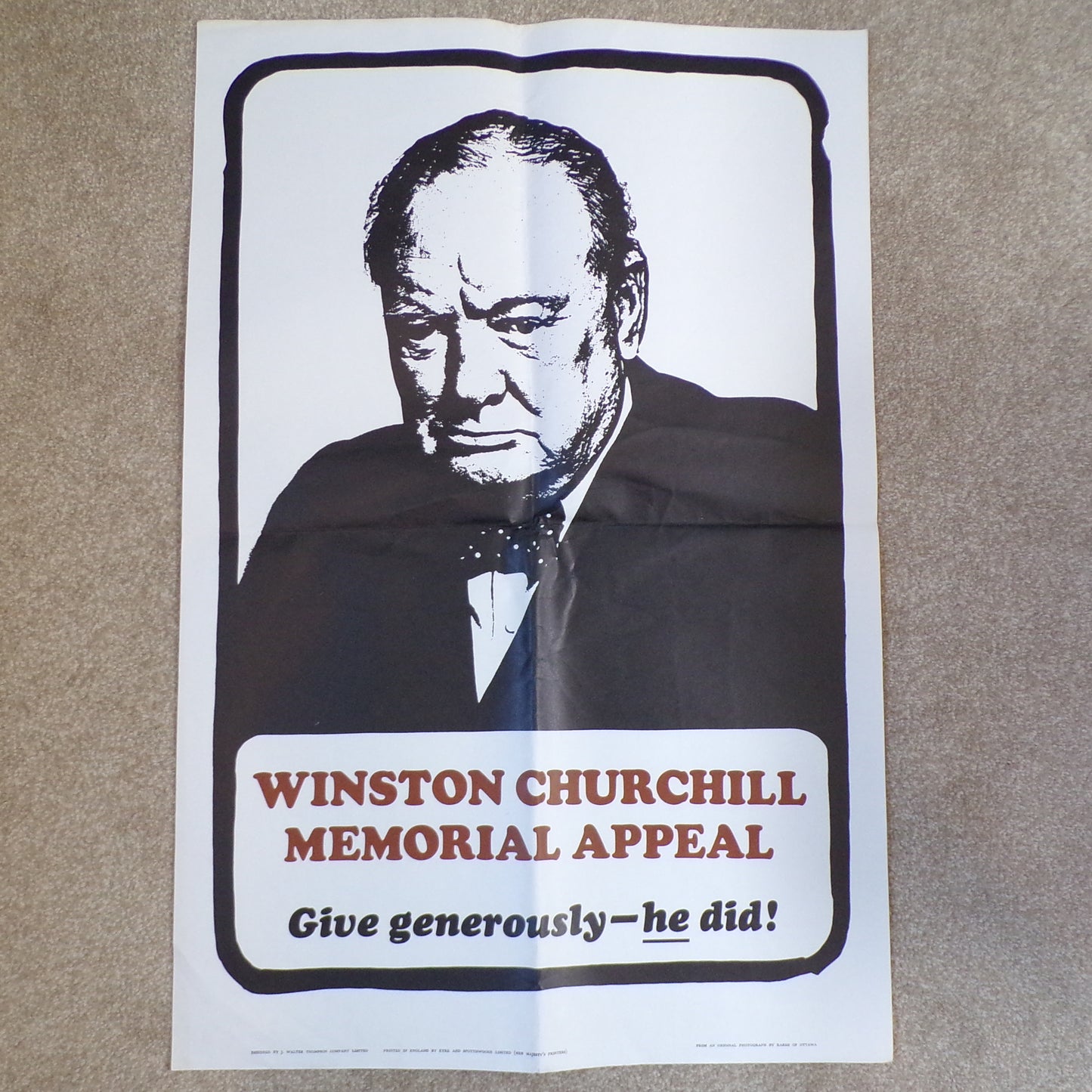 Winston Churchill - Winston Churchill Memorial Appeal - Original Poster