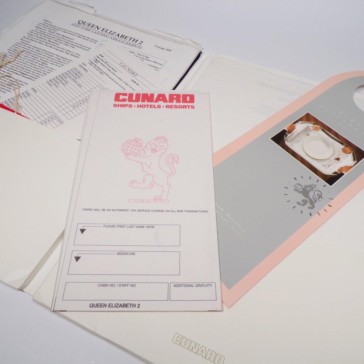 Queen Elizabeth 2 - Passenger's Information Folder