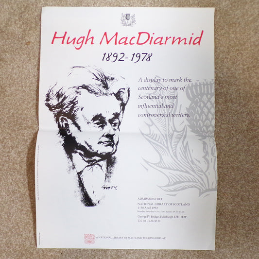Hugh MacDiarmid 1892-1978 - Exhibition Poster