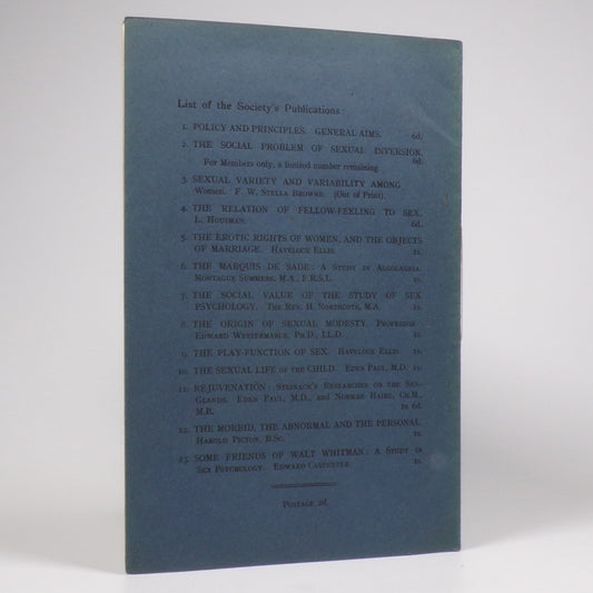 Edward Carpenter - Some Friends of Walt Whitman - First Edition