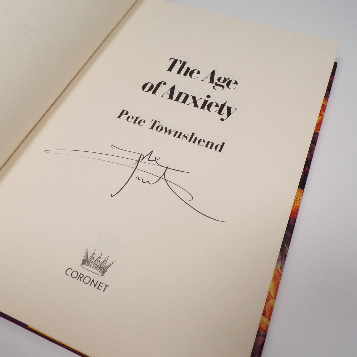 Pete Townshend - The Age of Anxiety - Signed First Edition