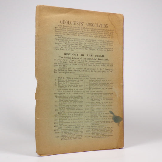 Various - Proceedings of the Geologists' Association Vol XXXIV part 1 - First Edition