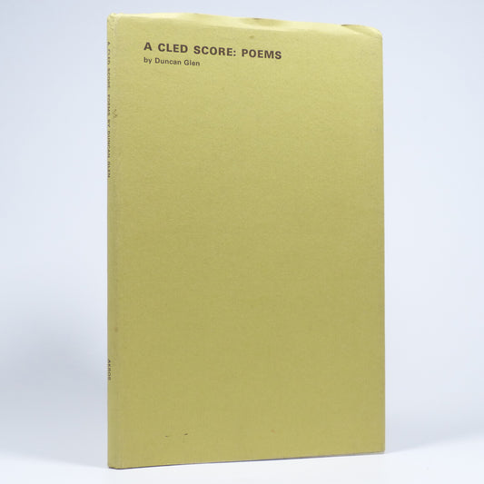 Duncan Glen - A Cled Score - Inscribed First Edition