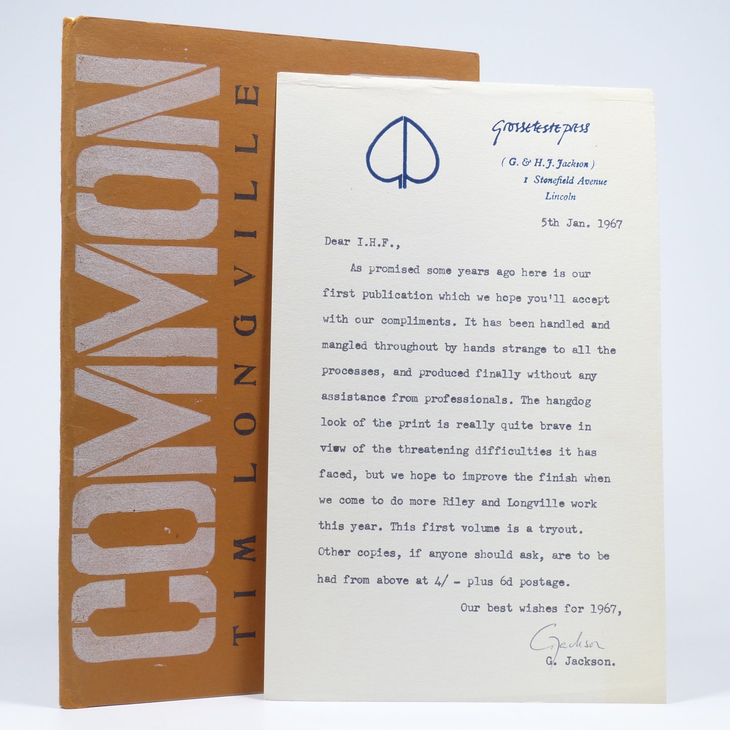 John Riley & Tim Longville - Common Objects 1962-1964 - Limited First Edition