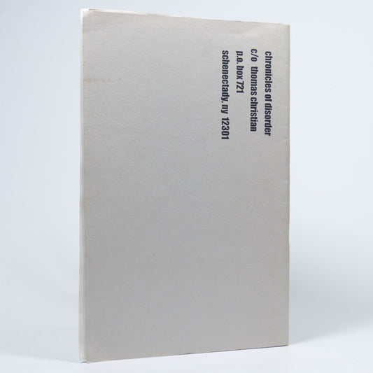 Various - Chronicles of Disorder no. 2: A Dedication to Jack Kerouac - First Edition