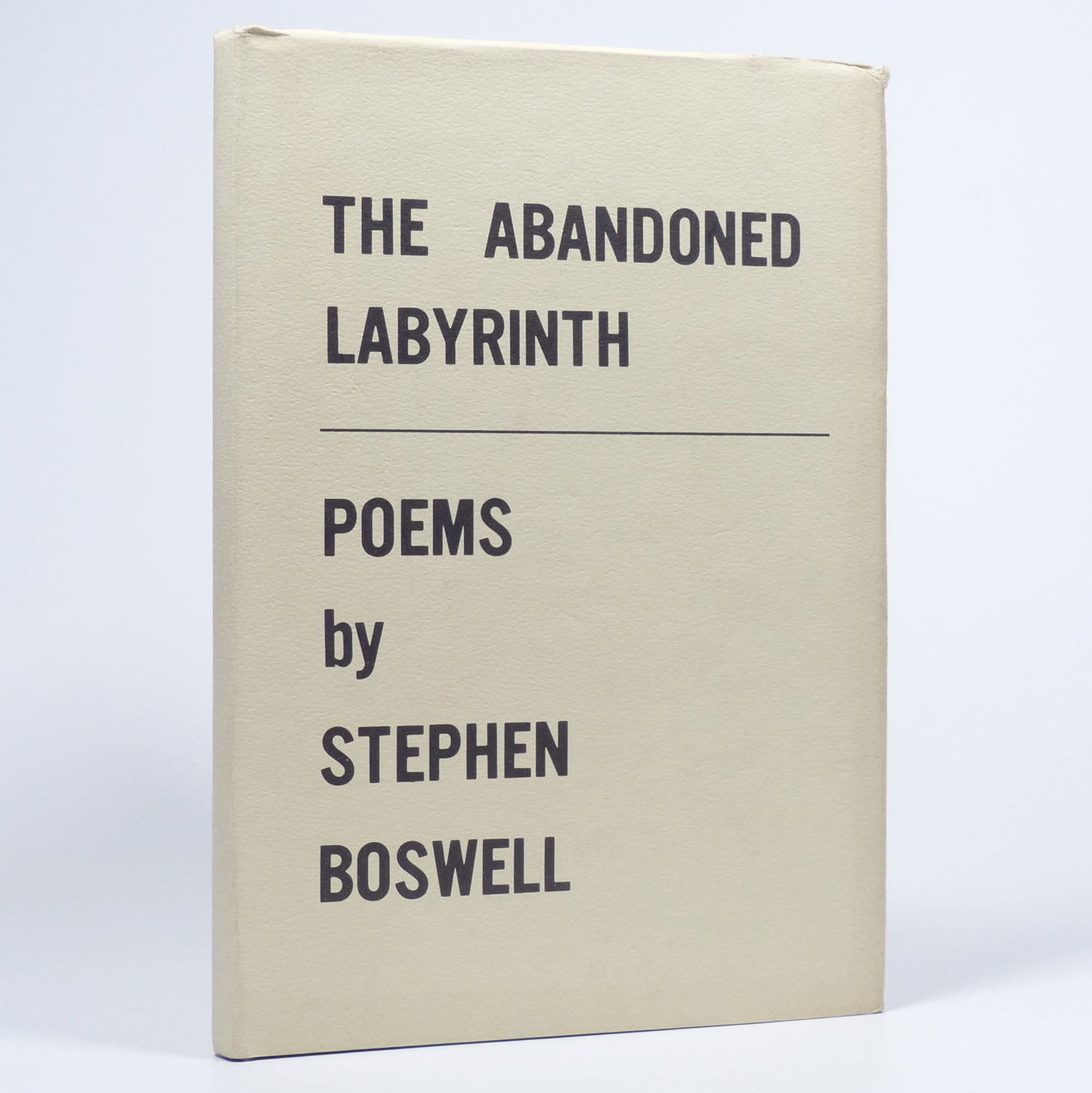 Stephen Boswell - The Abandoned Labyrinth - Limited First Edition