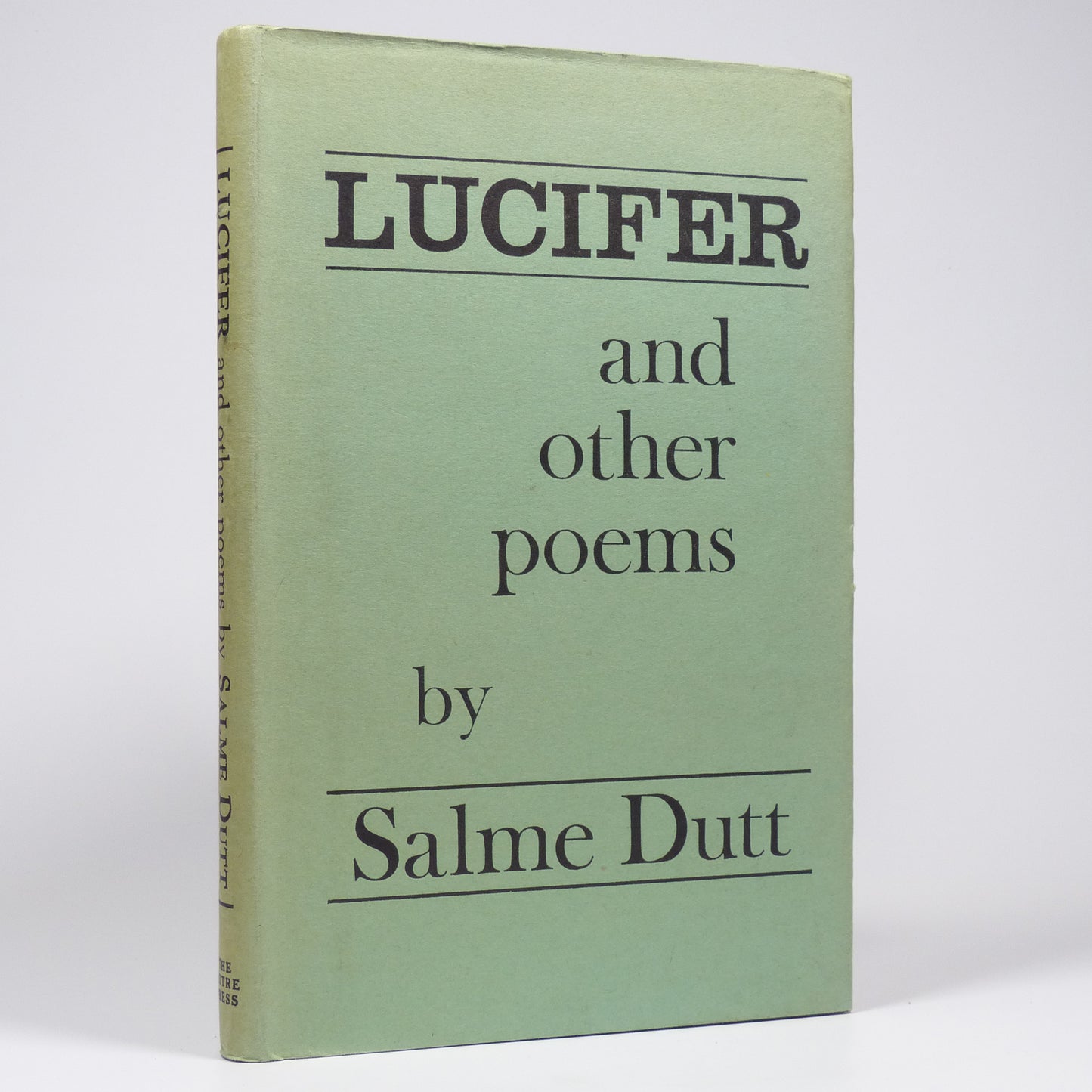 Salme Dutt - Lucifer and Other Poems - First Edition