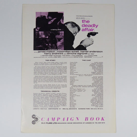 The Deadly Affair - Campaign Book