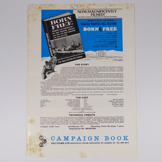 Born Free - Campaign Book