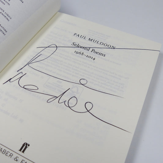 Paul Muldoon - Selected Poems 1968-2014 - Signed First Paperback Edition