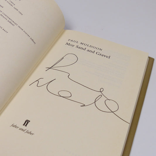 Paul Muldoon - Moy Sand and Gravel - Signed First Edition